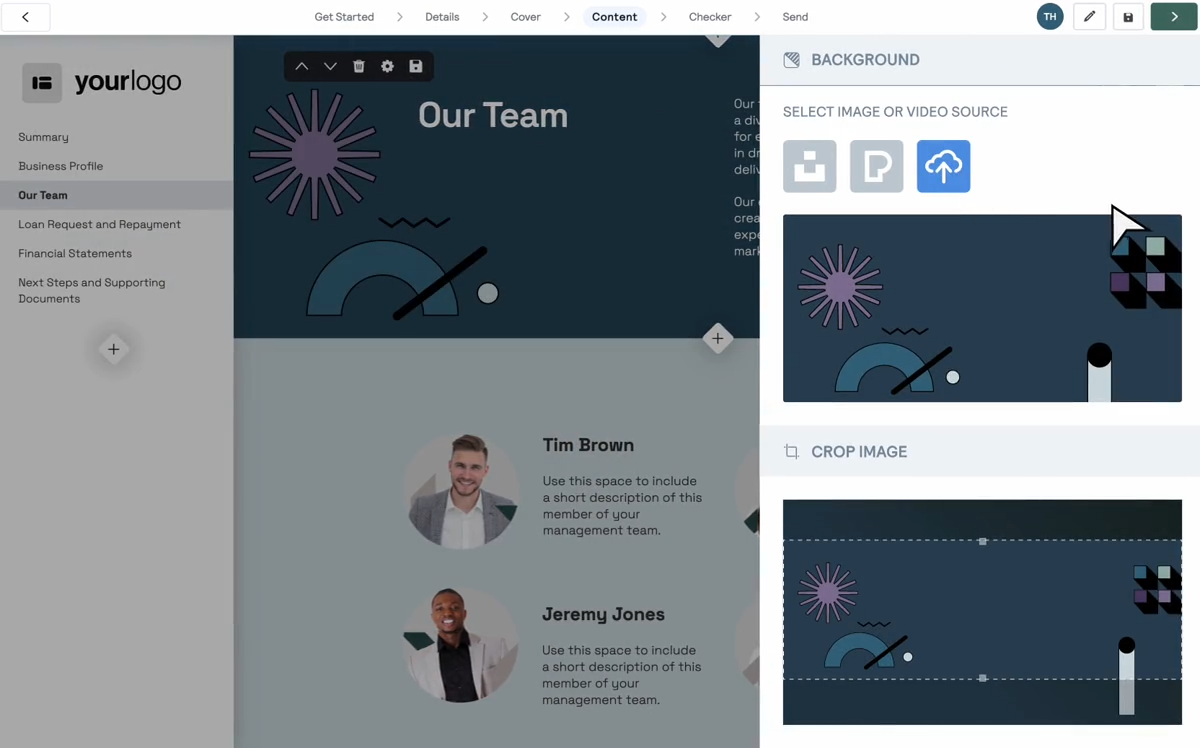Team Section Editor